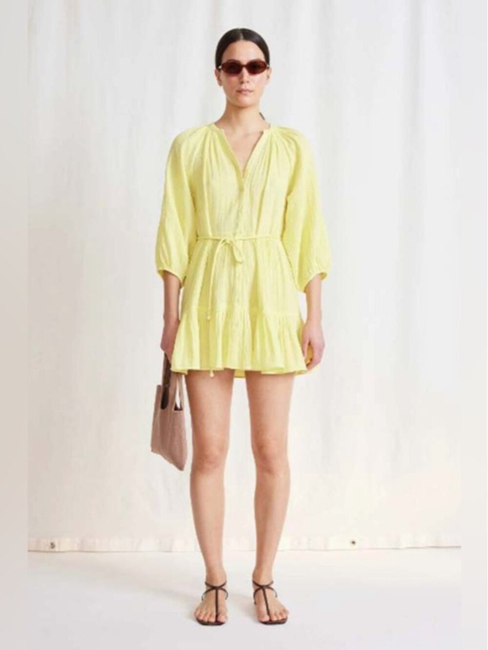 Apiece Apart 100% cotton  mini mitte dress small
